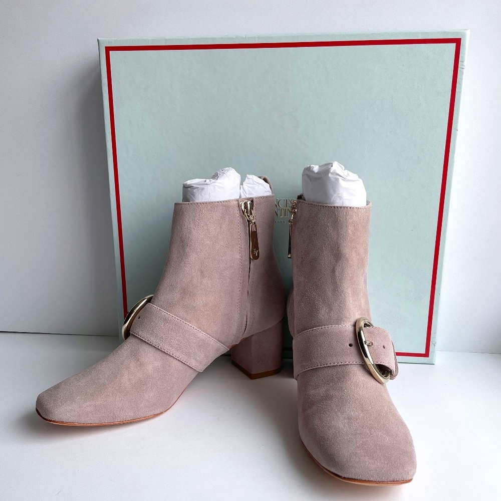 Frances Valentine Grey Suede Boots